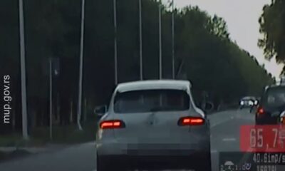 Presretači kod Kule zaustavili vozača: Porše išao 112 km/h i preticao preko pune linije