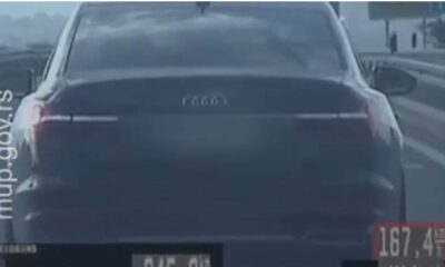 Vozač audija divljao 245 km/h između Lajkovca i Valjeva: Presretač ga zaustavio – vozač audija Lajkovac-Valjevo