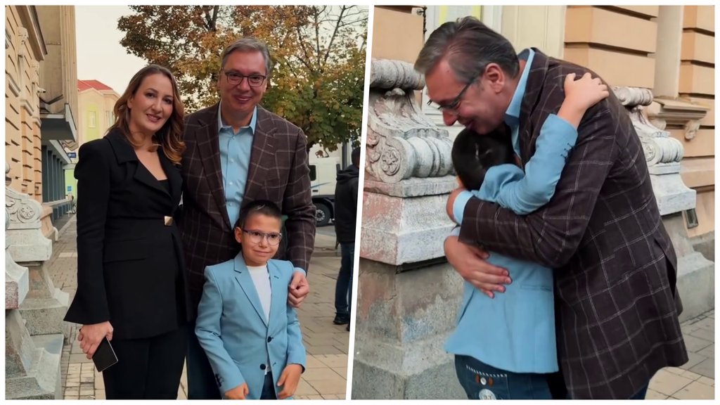 Aleksandar Vučić posetio Šabac, susreo se sa dečakom Lukom i njegovom majkom – susret Vučića sa Lukom