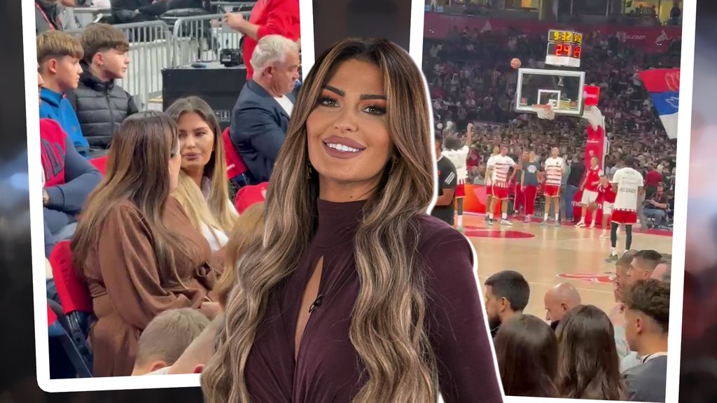 KOŠARKAŠKA ARENA PUNA POZNATIH LICA: Ana Radulović bodrila Crvenu zvezdu na utakmici protiv Pariza (FOTO)