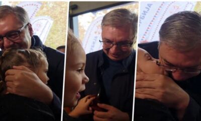 Aleksandar Vučić podelio emotivan trenutak sa devojčicom tokom posete Kovilovu – Zbor Krajišnika u Kovilovu