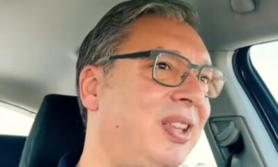 Aleksandar Vučić peva „Ruzmarin“ tokom vožnje ka Nišu pred skup Ujedinjene Srbije – Vučić peva Ruzmarin