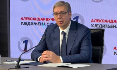 Predsednik Aleksandar Vučić održava konferenciju za novinare u Beogradu – konferencija Aleksandra Vučića